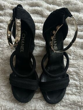CHANEL Lucky Charm Sandals Wedges